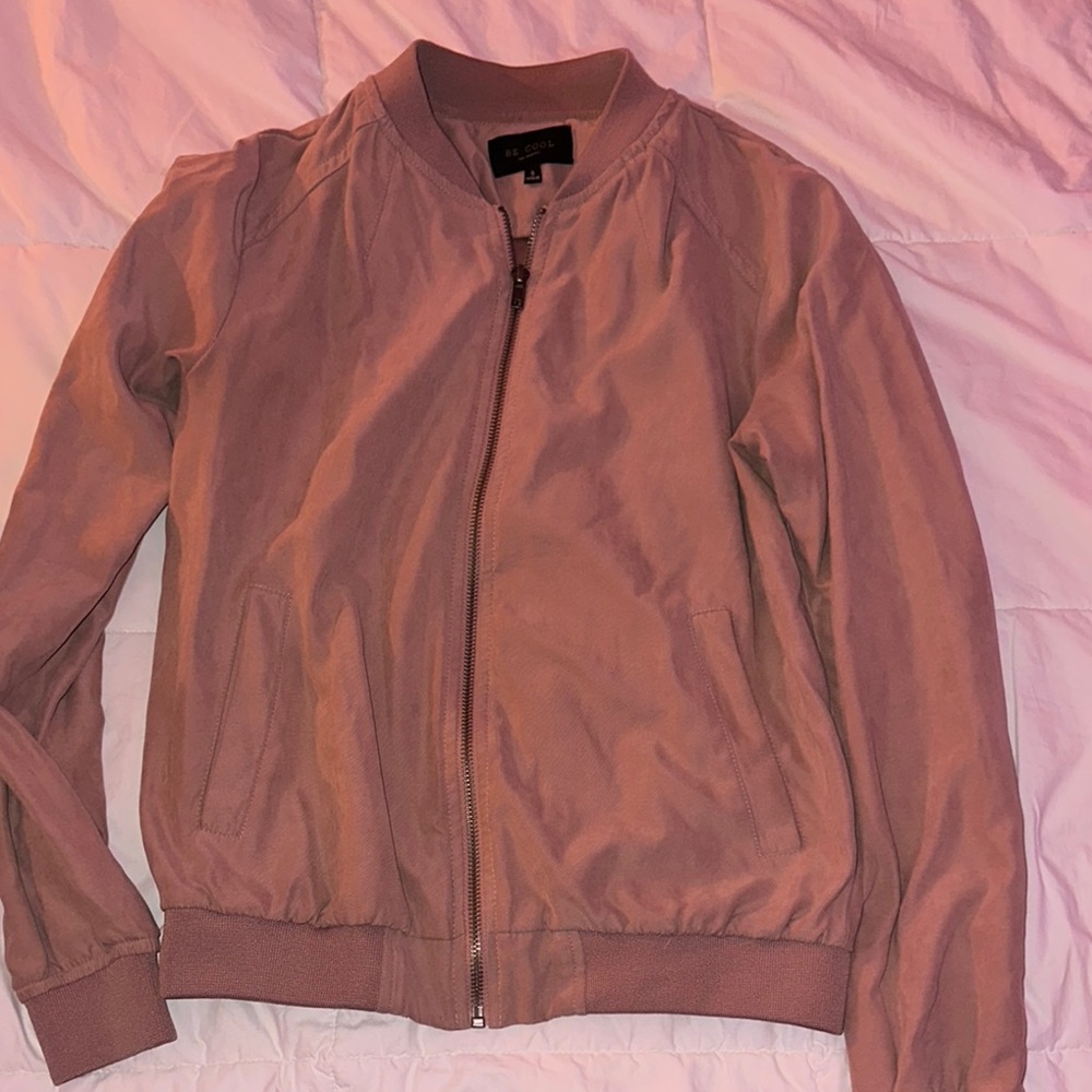 H&M Pink Bomber Jacket Lightweight Casual